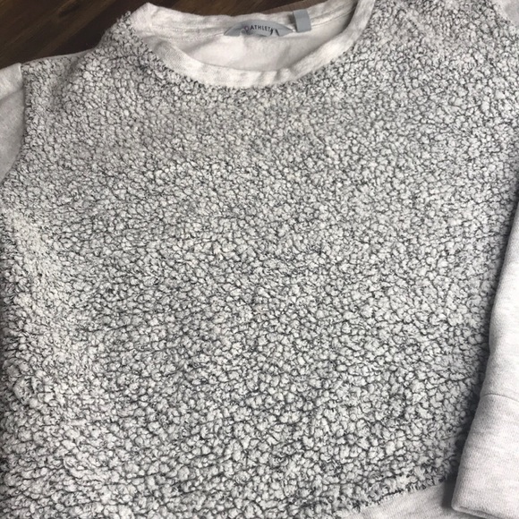 Athleta Grey Wool Blend Sweatshirt Size Medium - Picture 5 of 8